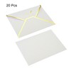 Unique Bargains Wedding Birthday Luxury Style V Flap Invitation Envelopes 7 x 5'' 20 Pcs - 3 of 4