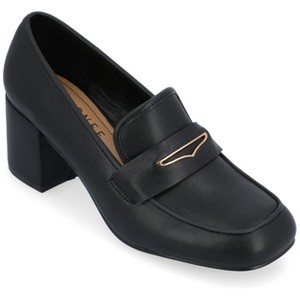Journee Collection Womens Liyla Low Heel Square Toe Pumps - 1 of 4