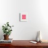 Deny Designs Maritza Lisa Abstract Pink Flowers with Yellow Framed Wall Art Print - 2 of 4