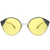 Fendi Sunglasses Women's Cat Eye Black-Gold/Grey Gradient Lenses 60mm  716736218076