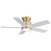TOBILI 42 Inch Flush Mount Ceiling Fans with LED Light 22W and 5 ABS Fan Blades for Bedroom Dining Room - 2 of 4