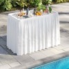Costway 4 Foot Ice Cooler Folding Table Outdoor Portable Ice Bin Table with Large Sink - 4 of 4