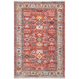 Nuloom Betty Floral Fringe Indoor Area Rug, 2' x 3', Red - 1 of 4