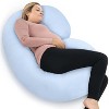 PharMeDoc Pregnancy Pillows C-Shape Full Body Maternity Pillow, Jersey Cover - 2 of 4