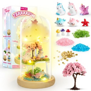 Joyfy DIY Unicorns Light Kit for Kids, Unicorns Terrarium Kit, Make Your Own Unicorn Night Light, Arts and Crafts for Girls Aged 6+ - 1 of 4