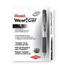 Pentel WOW! Gel Pen, Retractable, Medium 0.7 mm, Black Ink, Clear/Black Barrel, Dozen - image 2 of 4