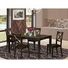 HomeStock 5-Pc Cappuccino Solid Wood Top - Dining Room Set - Seats 4 - 2 of 4