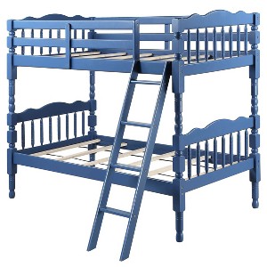 NicBex Twin Over Twin Bunk Bed with Safety Guardrail,Loft Bed with Built-in Ladder and Converts to 2 Beds,Noise Reduced Bunk Beds for Bedroom - 1 of 4