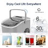 ZAFRO Ice Maker Countertop, Portable Ice Machine with Self-Cleaning, 26.5lbs/24Hrs, 9 Bullet Ice Cubes in 6 Mins, Ice Basket and Scoop, Grey - 2 of 4