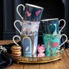 Sara Miller India Mugs, Set of 4 - 12oz Fine China Tea & Coffee Mugs with 22ct Gold Detailing - Great for Gifting - 3 of 4