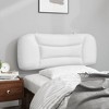 vidaXL Headboard Cushion White 39.4" Faux Leather - 4 of 4