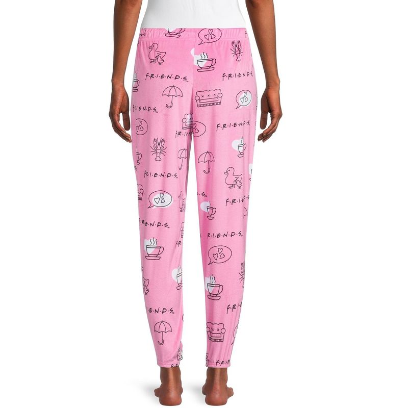 Friends TV Show Pajama Pants For Women Cute Soft Fleece Sleep Jogger Pants, 3 of 6