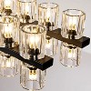 60 - Light 54’’ Crystal Dimmable LED Kitchen Island Rectangle Chandelier - 2 of 4