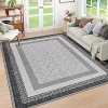 Fulvari Washable Modern Area Rugs for Living Room Abstract Soft Non-Slip Low-Pile Rug for Bedroom Dining Room Entryway - 3 of 4