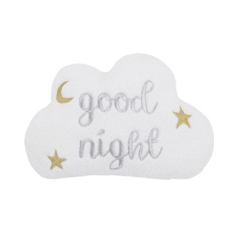 Children Cloud Cushion Soft Plush Cloud Shaped Pillow Stuffed Nursery Decor Home Decor for Bedroom Crib Party Supplies - White