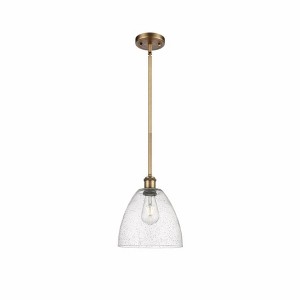Bristol Glass - 1 Light Mini Pendant In Industrial Style-11.25 Inches Tall and 9 Inches Wide - 1 of 1