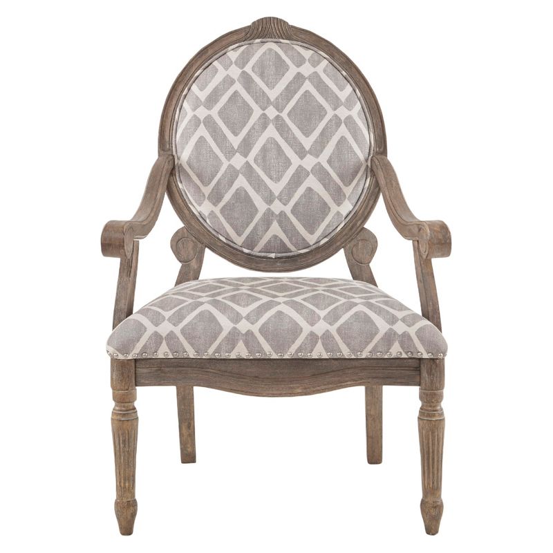 Hudson Exposed Wood Armchair - Gray/White, 3 of 10