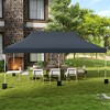 Tangkula 10 x 20FT Pop-up Canopy Tent Folding Instant Sun Shelter w/ 3 Adjustable Heights - 3 of 4