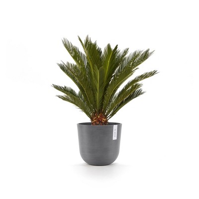 Oslo 10" Grey Recycled Plastic Round Planter