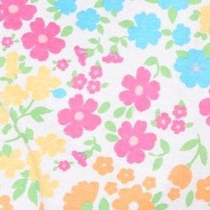 white multi floral
