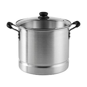 IMUSA 32qt Aluminum Steamer with Glass Lid - 1 of 4