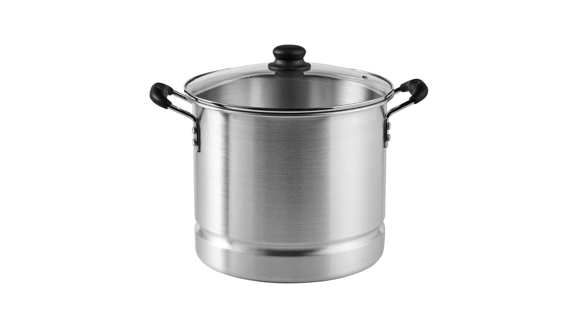 IMUSA 32qt Aluminum Steamer with Glass Lid