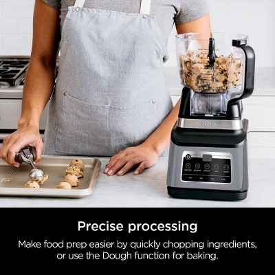 Ninja Professional Plus Kitchen Blender System and 8-Cup Food Processor with Auto-iQ Black BN803TGT: 72oz Smoothie Blender, 5 Speeds, Ice Crusher