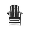 Wooden Outdoor Armchair and Ottoman Set, Classic Lounger Chair for Patio Comfort - Black - 2 of 4