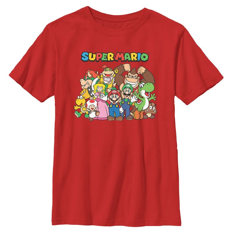 Boy's Nintendo Mario Characters T-Shirt, 1 of 4