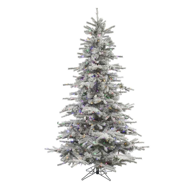 Vickerman Flocked Sierra Fir Artificial Christmas Tree, 1 of 7