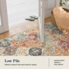 Itopfox Moroccan Trellis Washable Rug, Kitchen Rugs for Entryway Bathroom Non-Slip Indoor Door Mat Ultra-Thin Small Oriental Throw Carpet for Bedroom - 2 of 4