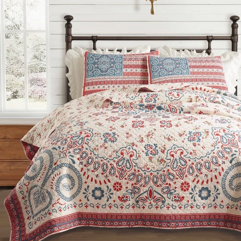 JG Co. by Amie and Jolie Sikes Boho Americana Quilt Set 3Pc Floral - Jg By Amie And Joie Sikes