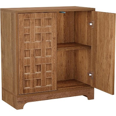 Tribesigns Sideboard Buffet Cabinet with Storage, 57.5-Inch Farmhouse Wood Credenza Storage Cabinet with Doors, Walnut