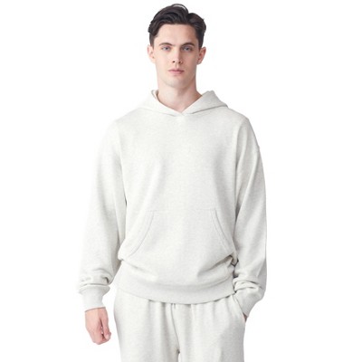 Future Planet Mens Globe Premium Pullover French Terry Soft Cotton Hoodie Sweatshirt Loose Fit -AshGray