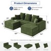 GYIIYUO 101" Modular Sectional Sofa, Modern U-Shaped Sectional Couches for Living Room - 3 of 4