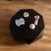 NicBex Modern 38.2" Octagonal Coffee Table with Three-Dimensional Embossed Designfor Living Room - 4 of 4