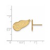 Black Bow Jewelry 14k Yellow Gold Detroit Red Wings NHL Stud Earrings - 2 of 3