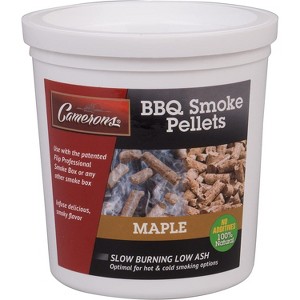 Camerons Smoking Kiln Dried BBQ Wood Pellets (Maple, 1 Pint) 100% Natural Barbecue Smoker Chips- for Pellot Smokers and Pellet Grills- Easy Combustion - 1 of 4