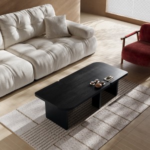 Modern Coffee Table, End Table with Storage, Accent Sofa Side Table Set, Center Tea Table for Living Room - 1 of 4