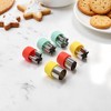 Unique Bargains Cookie Cutters Small Fruit Cutter Set of 6 Hand Washable Stainless Steel Plastic 1.2"x1.2"1.6" 1Set - 2 of 4