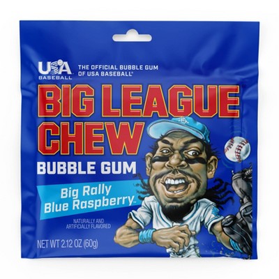 Big League Chew Blue Raspberry Chewing Gum Candy - 2.12oz