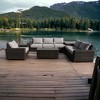 Courtyard Casual St Lucia 6 pc Sectional Set with Armless Middle Chair to Ext Corner End and Club Chair - 2 of 2