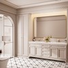 Rectangular Framed Tempered Glass Wall-Mounted Bathroom Vanity Mirror - 4 of 4