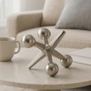 Sagebrook Home Metal Jacks Abstract Sculpture for Room, Bedroom or Office Decor, Aluminum - 2 of 4