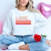 Simply Sage Market Women's Graphic Sweatshirt Retro Love Stripes - 2 of 4