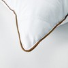 Peace Nest Set of 2 Goose Feather and Down Gusseted Bed Pillow with Diamond Quilting Breathable Cover - 4 of 4