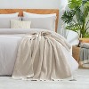 Attop Waffle Throw Blanket for Couch, Soft Cozy Chenille Knit Blanket Warm Decorative Throw for Sofa, 50"x60", Beige - 3 of 4