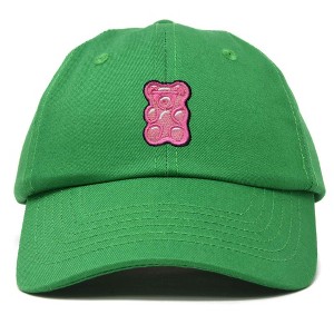 Dalix Pink Gummy Embroidered Cotton Dad Hat Baseball Cap Adjustable Womens - 1 of 4