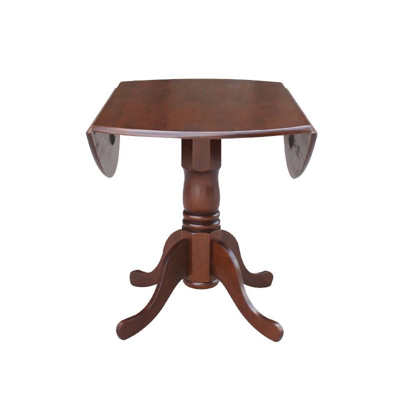 42" Mason Round Dual Drop Leaf Dining Table - International Concepts, 6 of 15