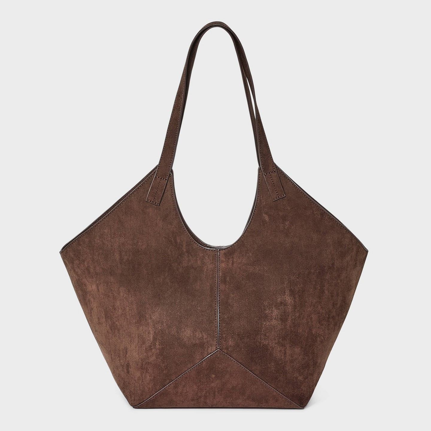 Сумка Universal Thread Slouchy Faux Suede Tote Handbag, цвет: Коричневый — фото 1